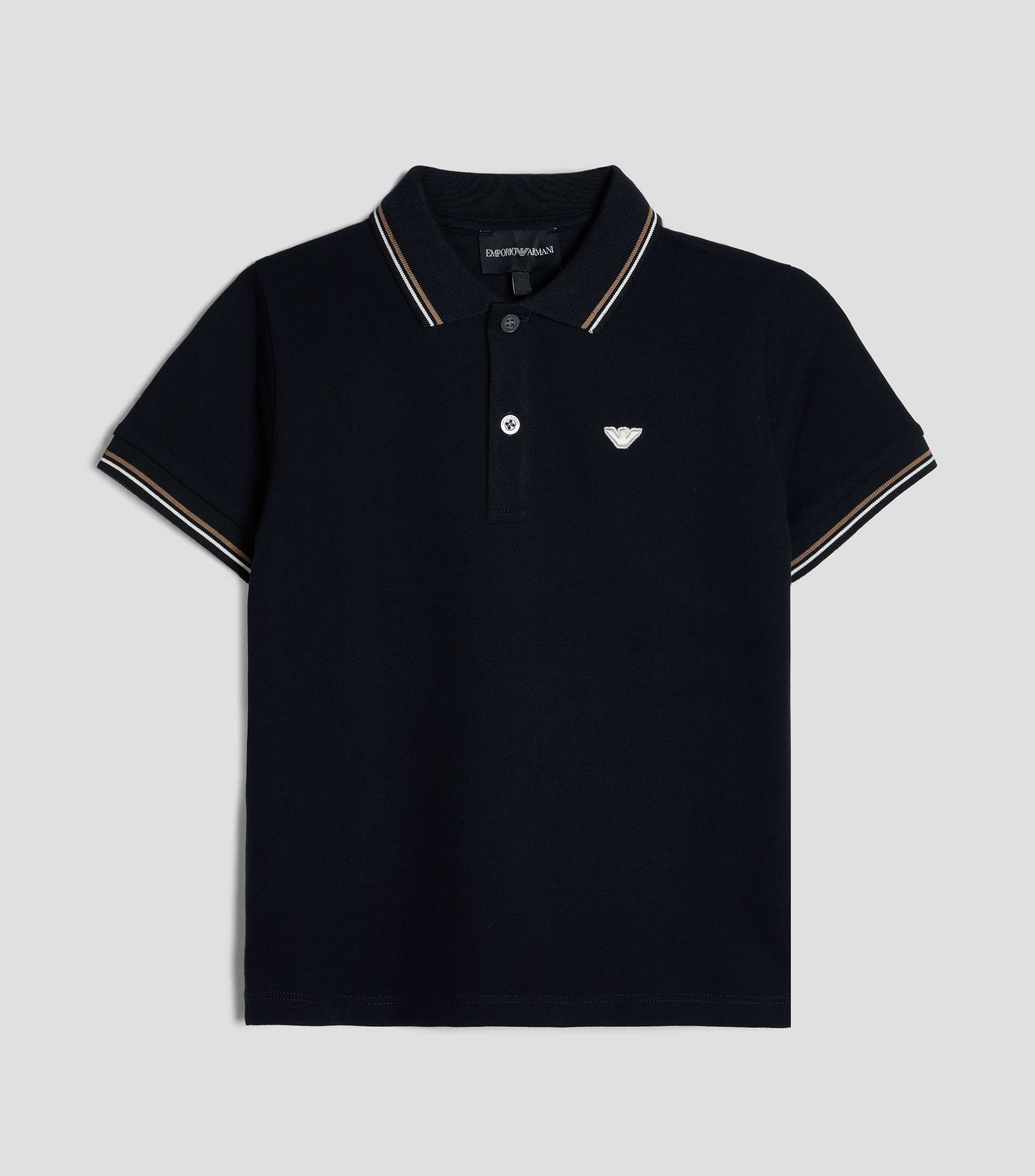 Playera tipo polo manga corta lisa Niño